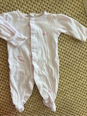 Kissy Kissy Baby Girls' Pink Footed One-Piece Sleepwear